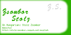 zsombor stolz business card